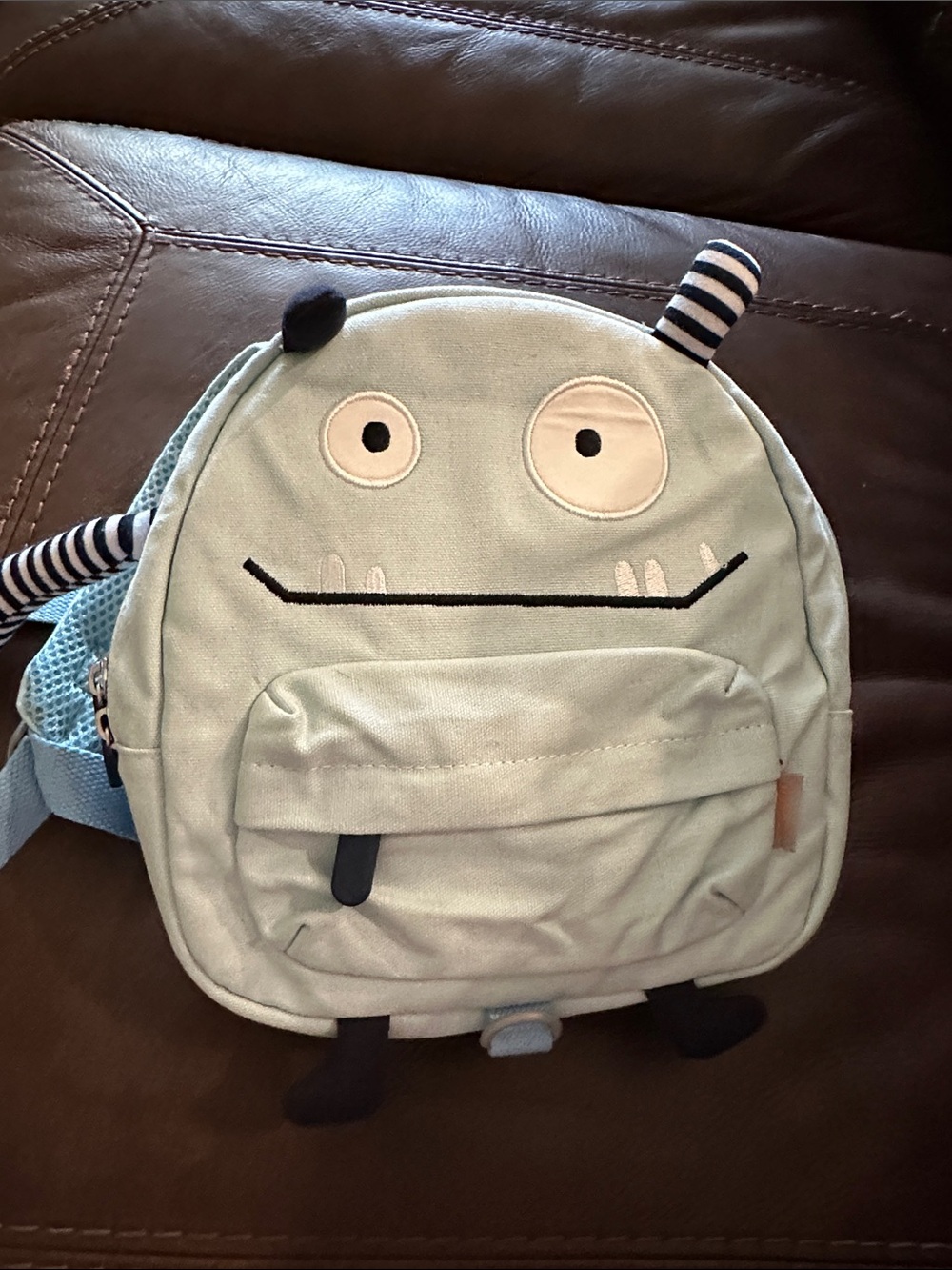 Gagaku Kids Monster Backpack - Light Blue Cute Character Bag